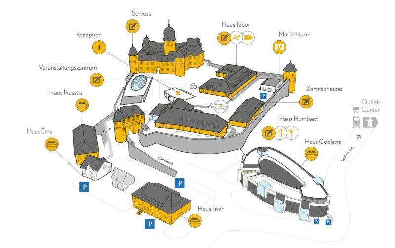 Hotel Schloss Montabaur Eksteriør billede